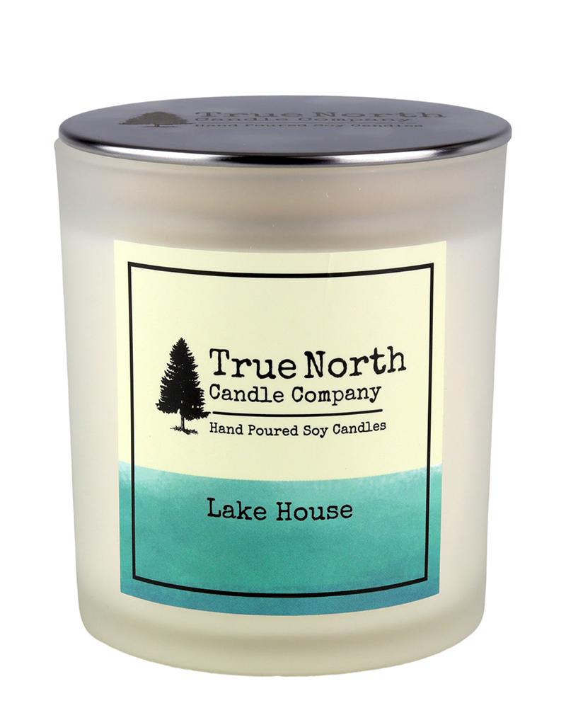 True North Candle Company 10oz frosted jar, Lake House