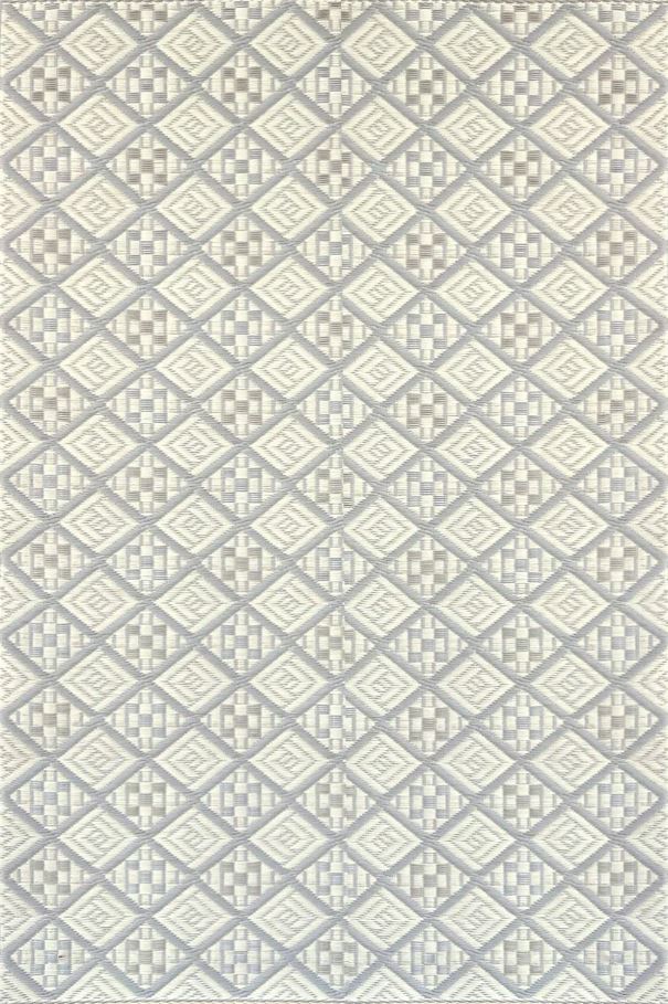 6 ft x 9 ft Mad Mat Silver/Cream Scotch