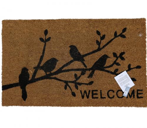 Welcome Birds - Glenhaven Coir Doormat 30in x 18in