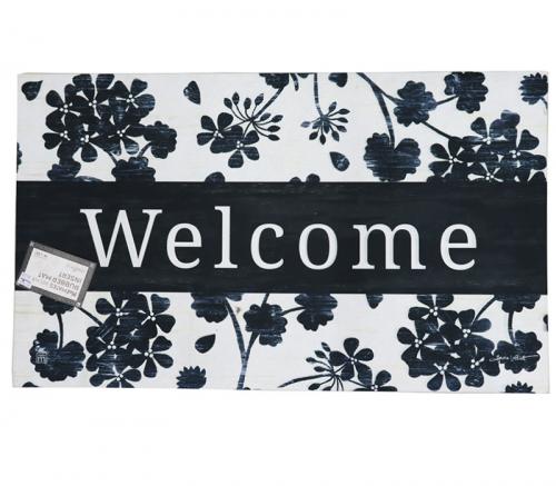 Welcome Geranium Silhouette - MatMate Insert Mat 30in x 18in