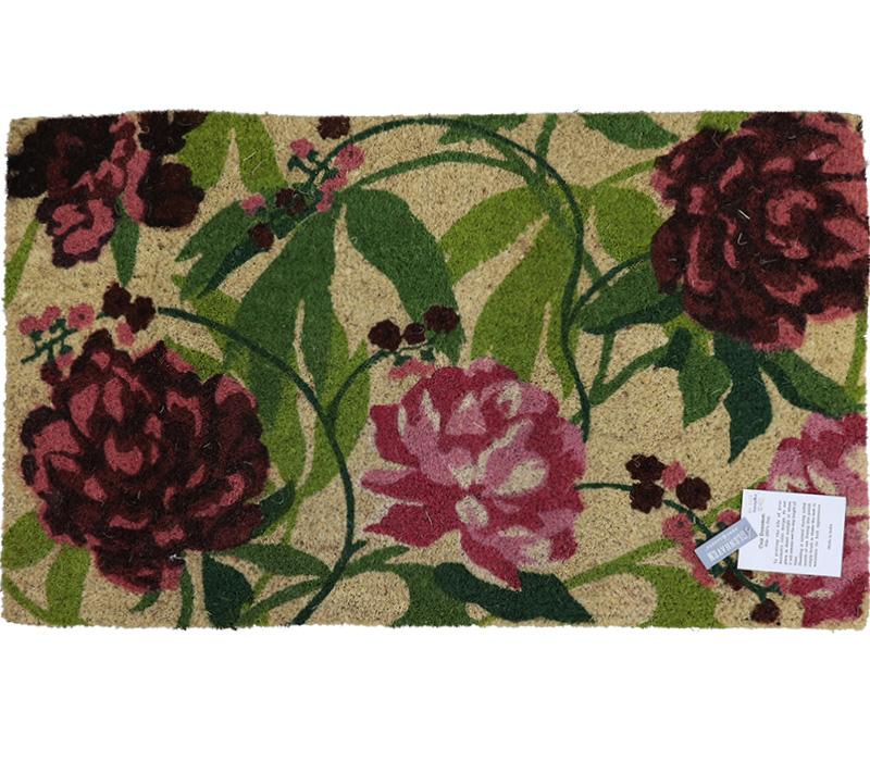 Peony - Glenhaven Coir Doormat 30in x 18in