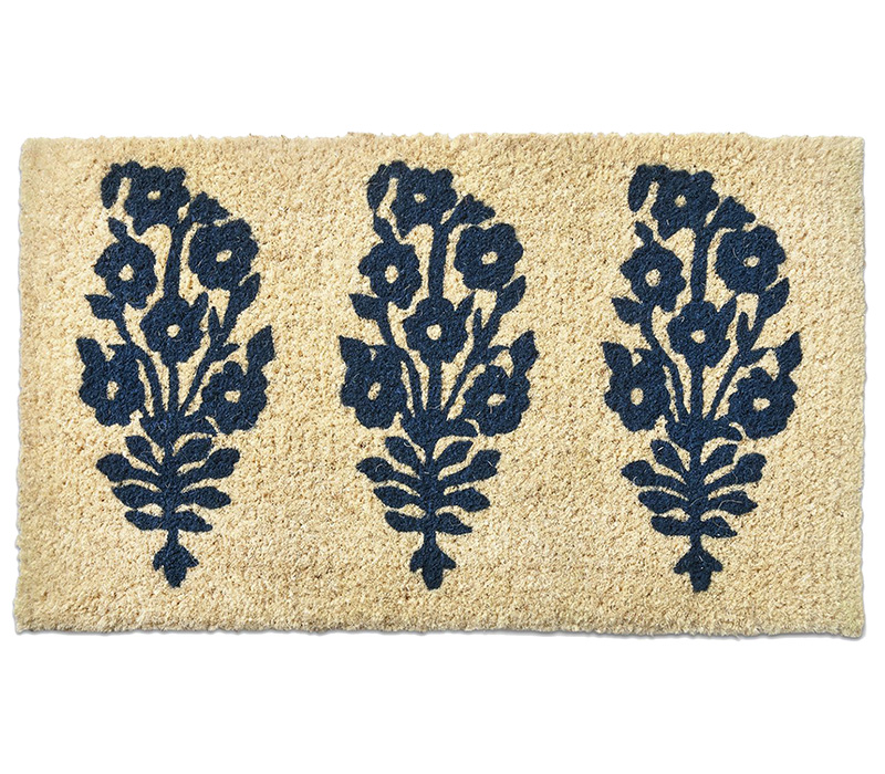 Cottage Flower - Tag Coir Doormat 30in x 18in