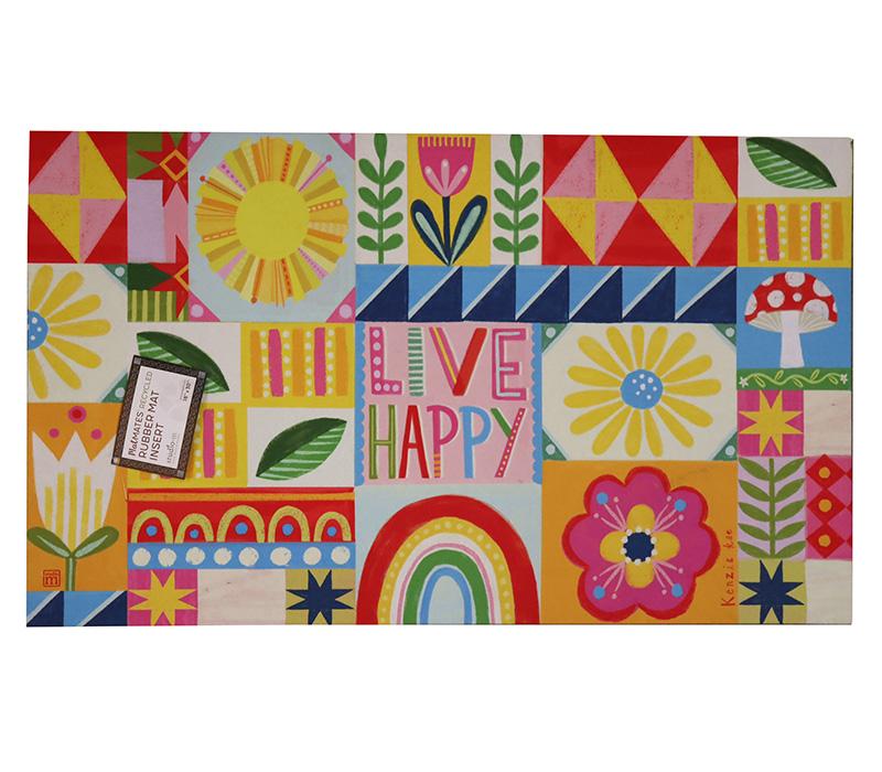 Live Happy Summer Quilt - MatMate Insert Mat 30in x 18in