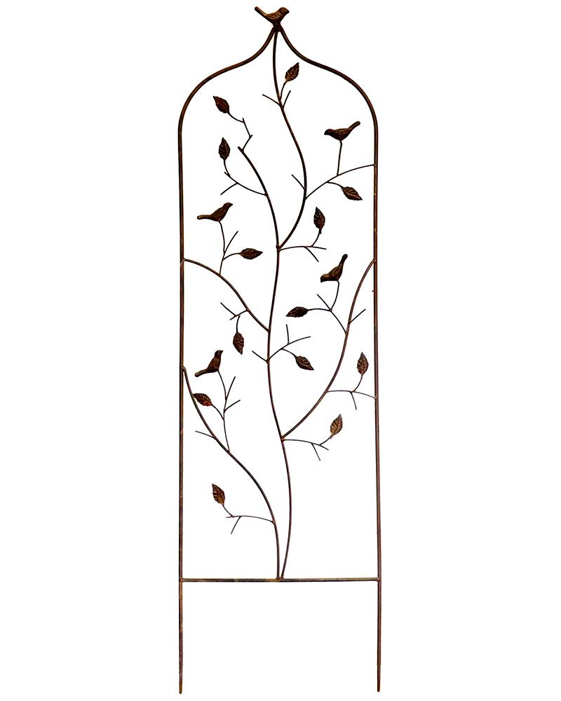 13in x 45in Birds & Leaves Trellis