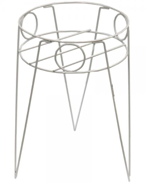 15in Wire Plant Stand, White