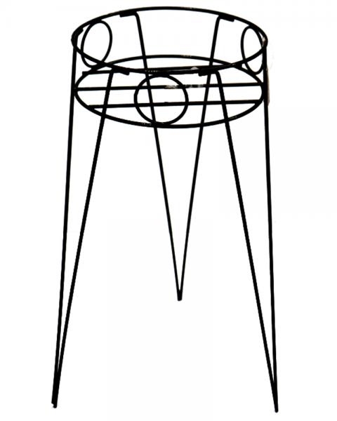 21in Wire Plant Stand, Black