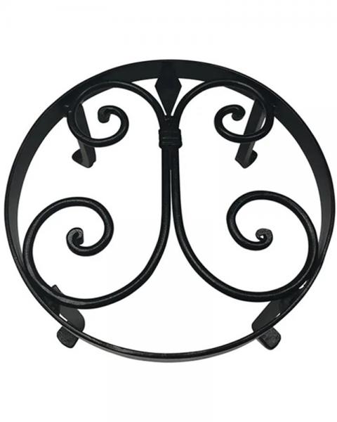 8in Versailles Plant Stand, Black