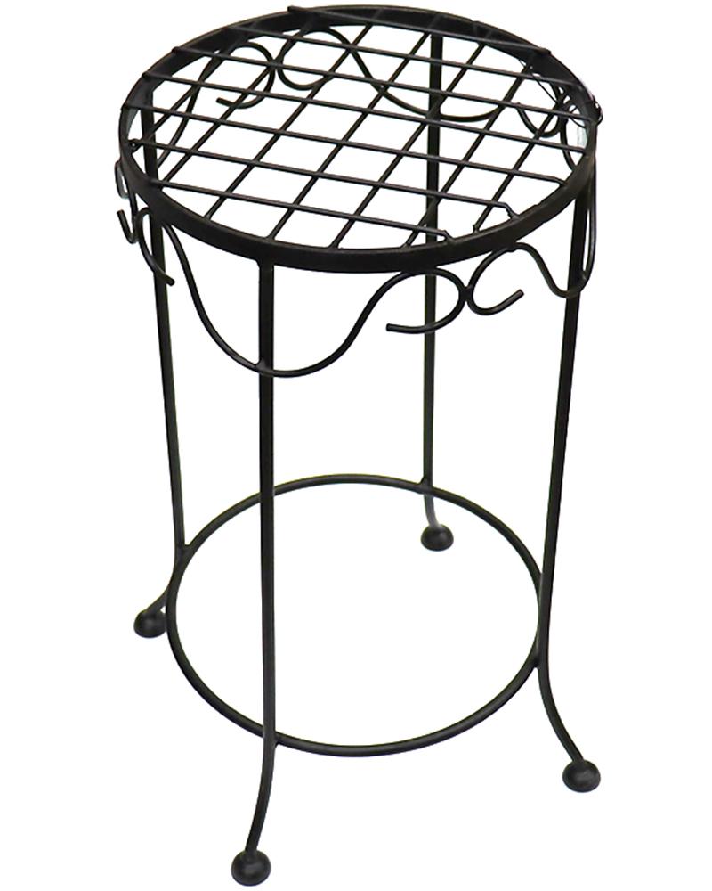 18in x 10in Moser Plant Stand, Black