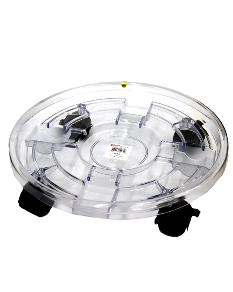 14in Lotus Plant Caddy, Clear