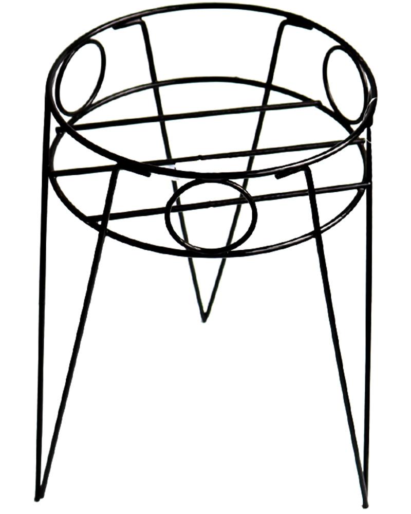 15in Wire Plant Stand, Black