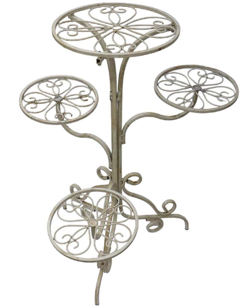 29in 4-Tier Plant Stand, White