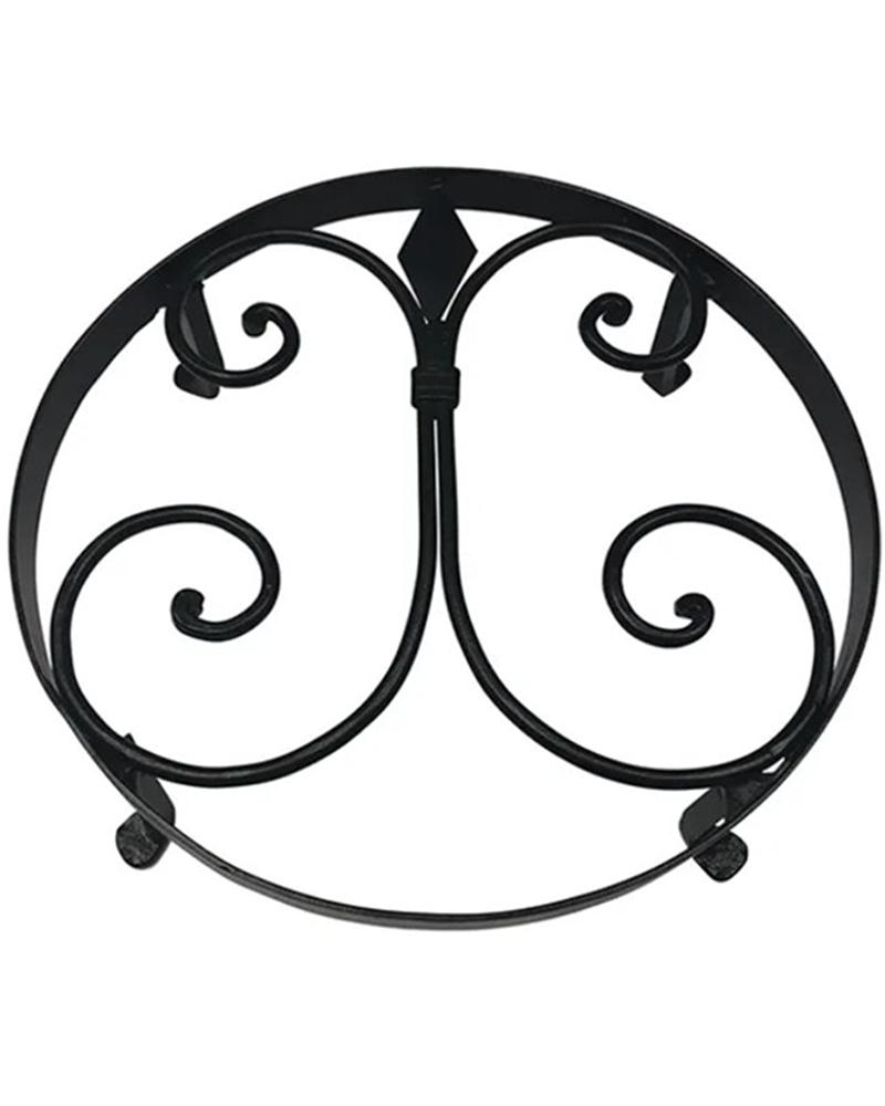 10in Versailles Plant Stand, Black