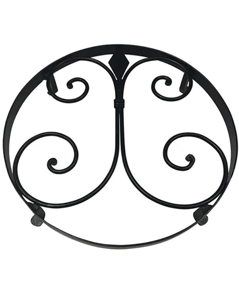 12in Versailles Plant Stand, Black