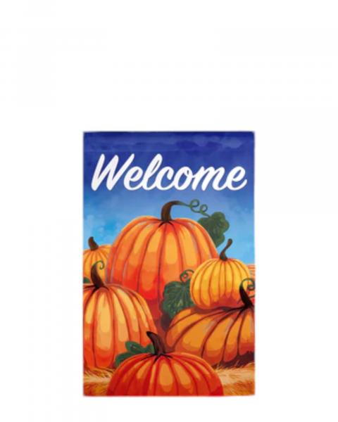 Garden Flag Welcome Pumpkin