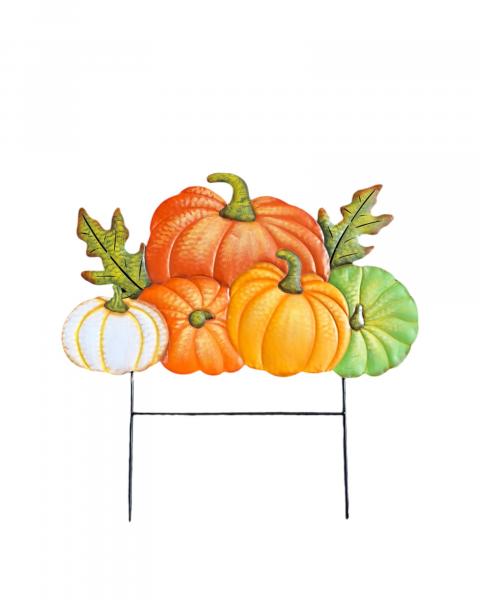 Metal Pumpkin Stake
