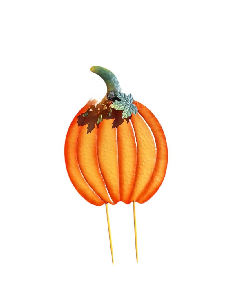 Metal Pumpkin Stake 32"