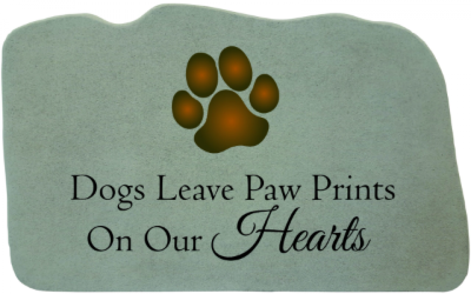 Dogs Leave Pawprints W/ Print