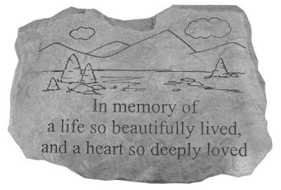 In Memory Of A Life W/mountain