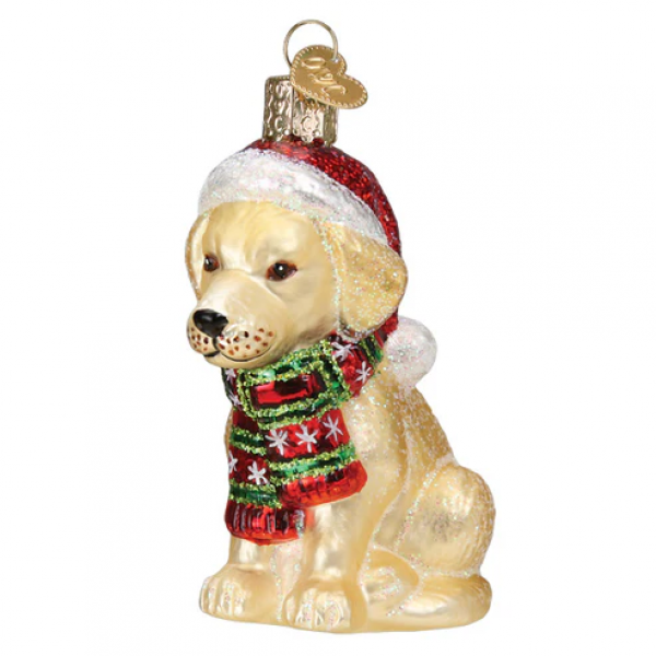 Old World Holiday Yellow Lab