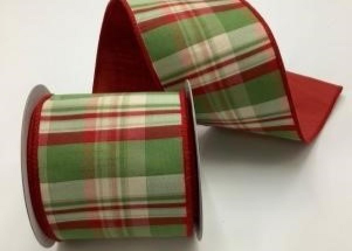 Plaid Double Fused 4" 10 Yards