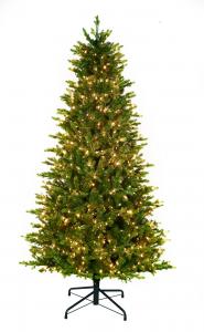 7' Noble Fir With 1000 Color Changing LED Lights