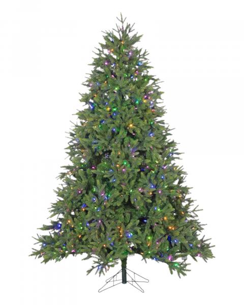 7.5 foot Deluxe Trinity Pine tree with 1700 Color Changing LED Lights and