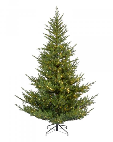 7.5' Norway Spruce tree with 1000 warm white micro LED lights