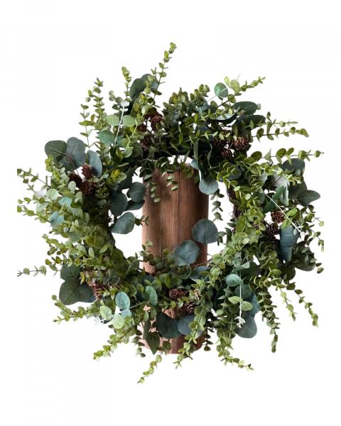 24" Cascading Eucalyptus Wreath