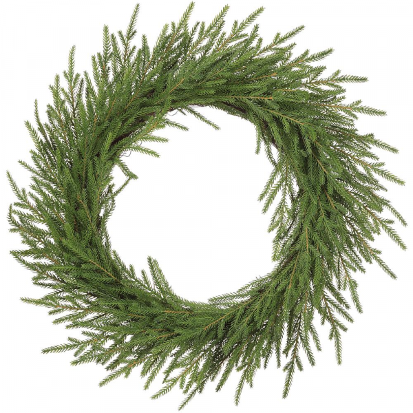 Soft Pe Cypress Wreath 22"