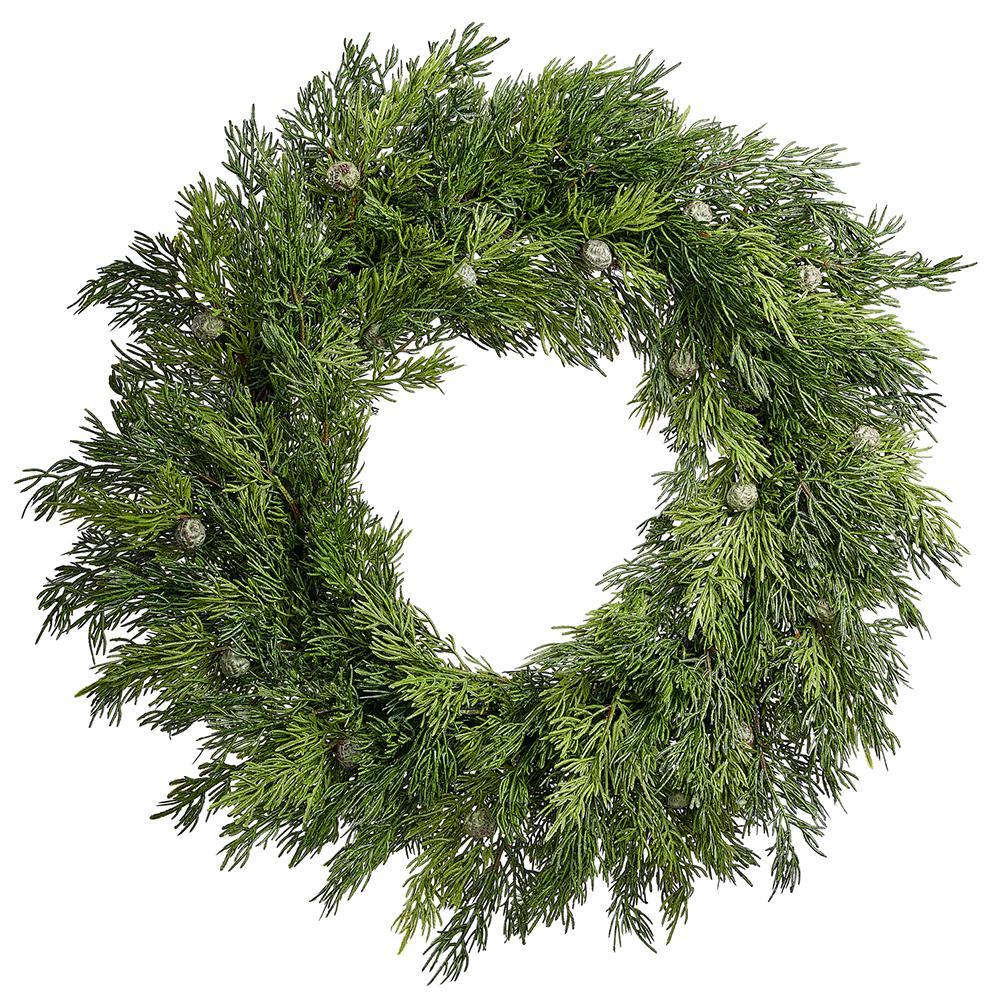 20" Juniper Wreath