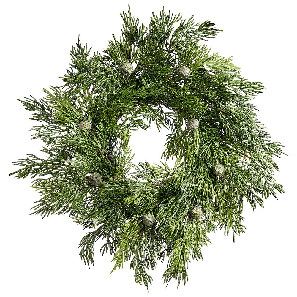 14" Juniper Wreath