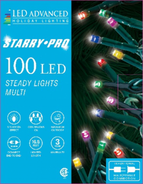 100 Lights Starry Micro LED 3mm Multi