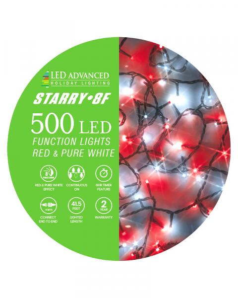 500 Lights Starry Micro LED 3mm Red/Pure White