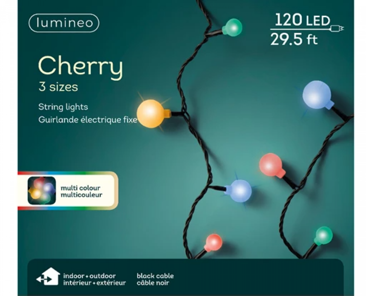 120 LED Cherry Lights Multi