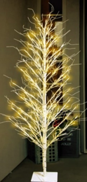 Columnar Birch Tree 6 Foot With 294 Ww Led Lights