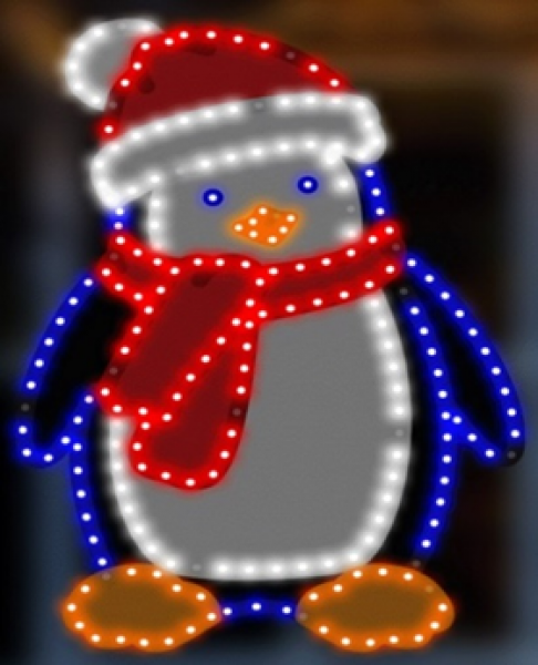 Vibrant Penguin 16" With 183 Led Lights