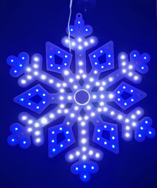 16" Vibrant Twinkling Snowflake