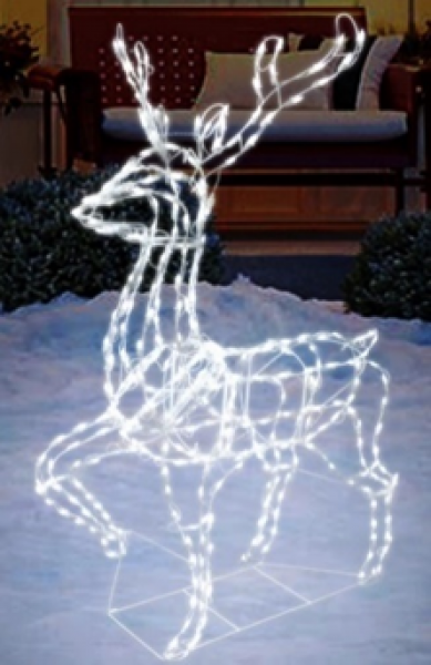 Elegant Buck 67" With White LED Lights