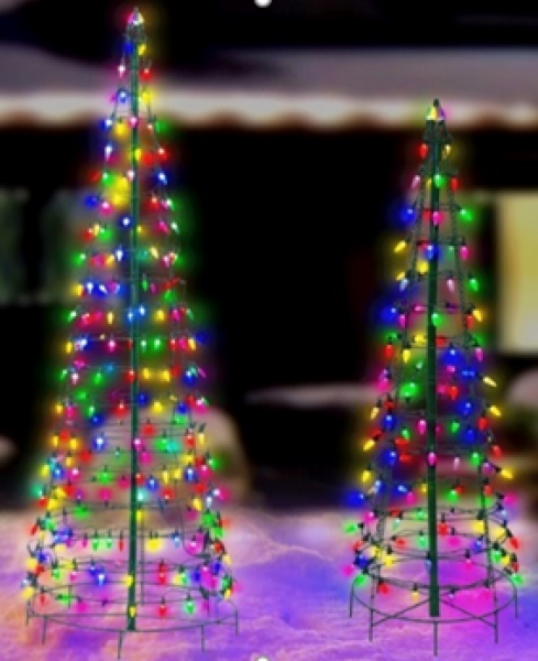 Cone Tree 6' With Multi LED Lights