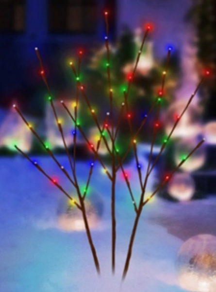 Twig Branches 3 Pack 30" With Multi LED Lights