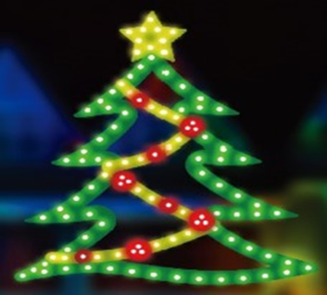 Vibrant Christmas Tree  16" With 144 Led Lights