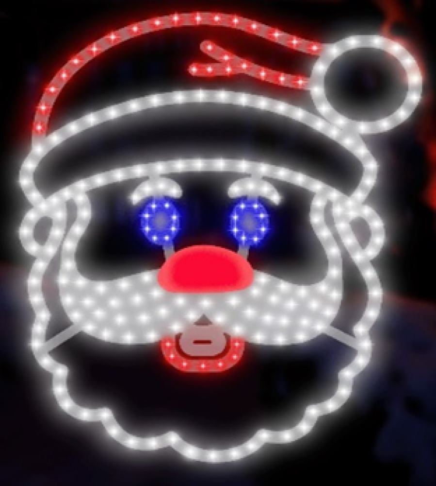 Vibrant Singing Santa 16" With Red & Blue LED Lights