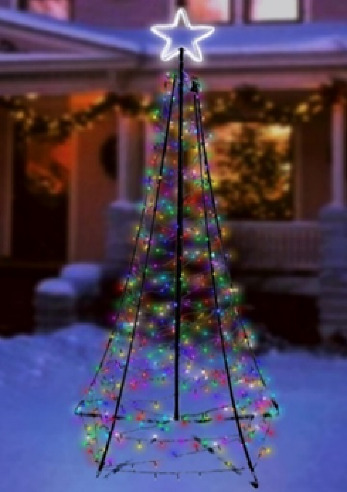 Starry Spire Tree 7' With Multi LED Lights