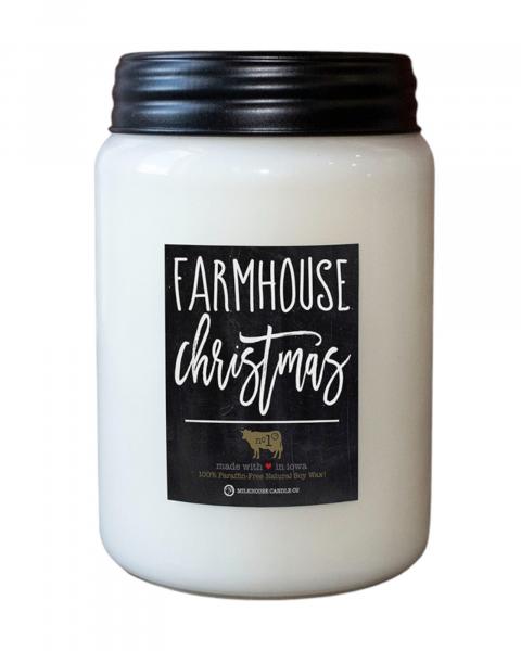 Farmhouse Cmas 26oz. Candle Jar