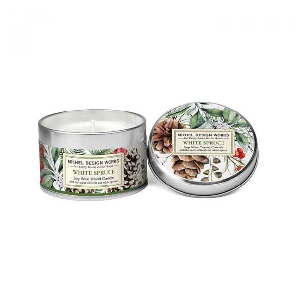 White Spruce Travel Candle