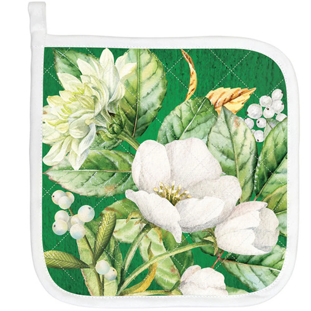 Winter Blooms Potholder