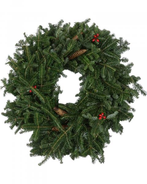 Wreath Decorated Fraser Fir 10"