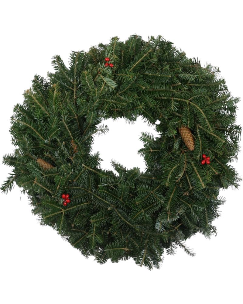 Wreath Decorated Fraser Fir 12"