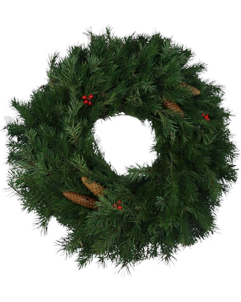 Wreath Decorated Doug Fir 10"