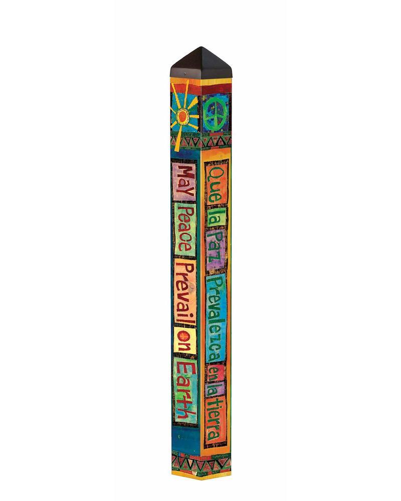 Art Pole 40" May Peace Prevail